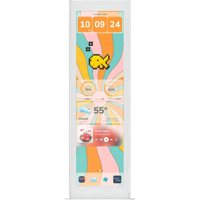 HYTE Y70 Touch Display Upgrade (white, 14.5-inch touchscreen)