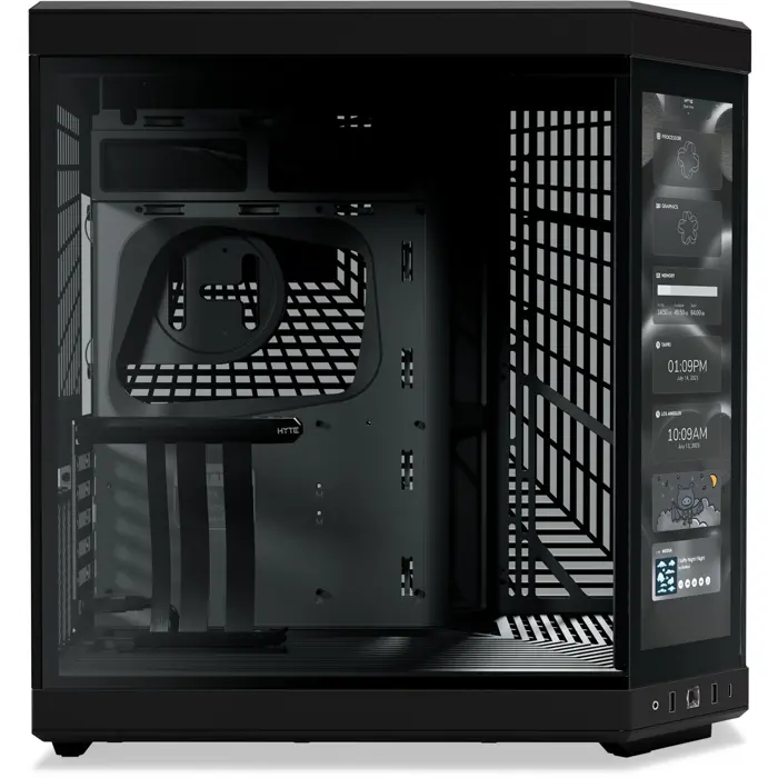 HYTE Y70 Touch Infinite , Tower case (black, Tempered Glass x 2)