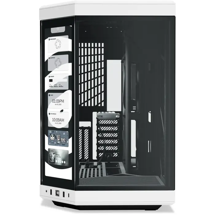 HYTE Y70 Touch Infinite , Tower case (black, Tempered Glass x 2)