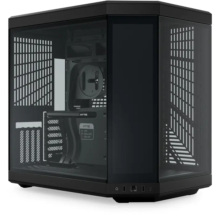 HYTE Y70 Touch Infinite , Tower case (black, Tempered Glass x 2)
