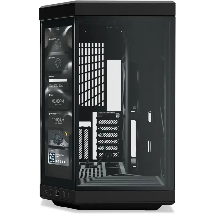 HYTE Y70 Touch Infinite , Tower case (black, Tempered Glass x 2)
