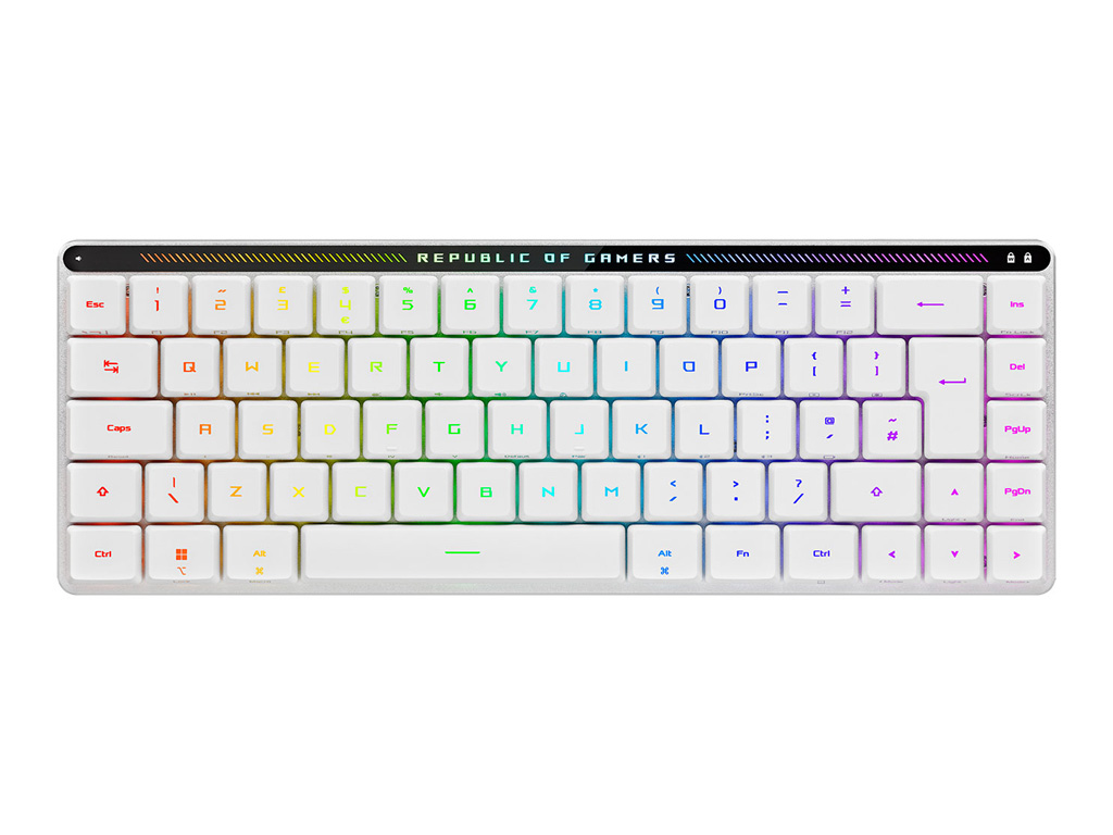Tipkovnica ASUS ROG Falchion RX Low Profile, ROG RX Red nizka stikala, RGB, USB, UK - 90MP03EC-BKEA10