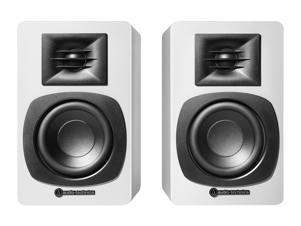 Zvočniki Audio-Technica AT-SP3X, Bookshelf, RCA, Bluetooth 5.3, Beli - AT-SP3XWH