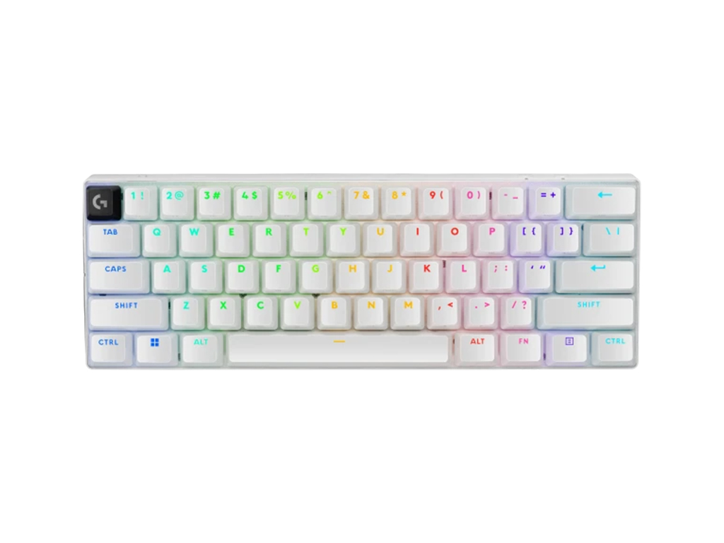 Tipkovnica Logitech PRO X 60 LIGHTSPEED Wireless, Tactile, bela,  SLO g. - 920-011930