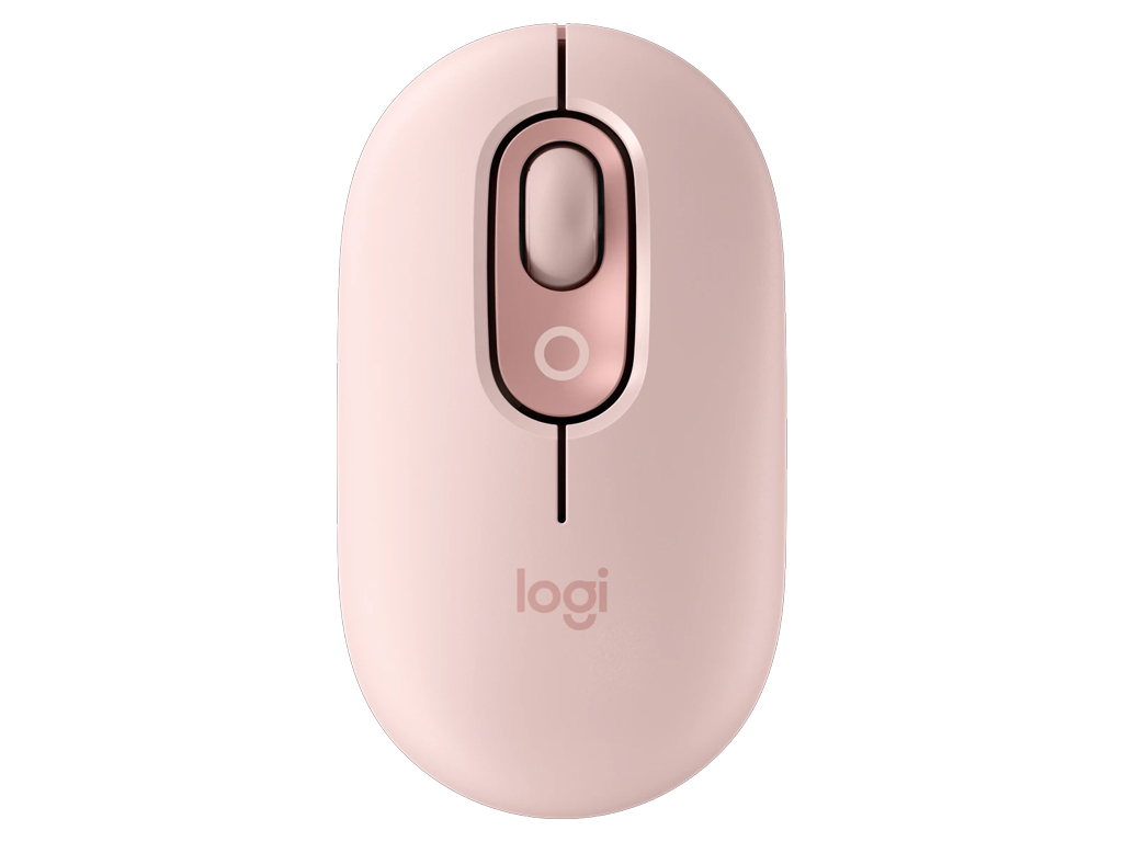 Miš Logitech POP Mouse z EMOJI, Bluetooth, roza - 910-007413