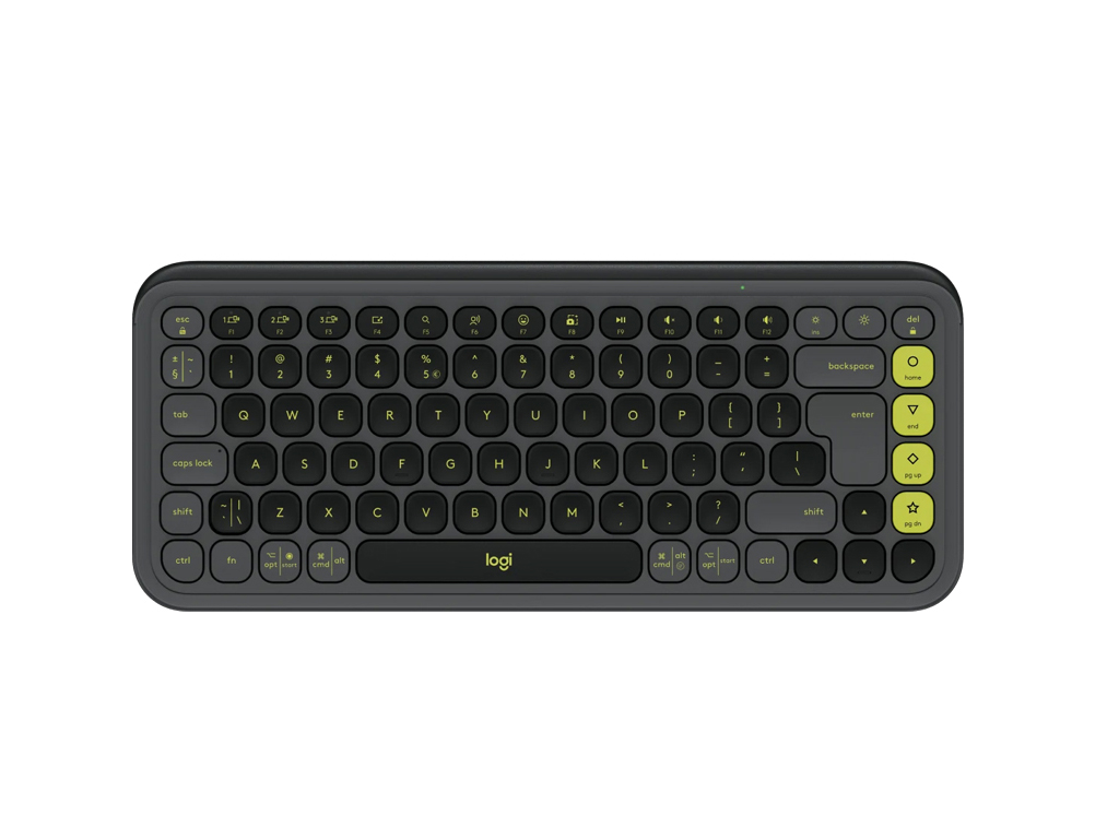 Tipkovnica Logitech Pop Icon Keys, Bluetooth, grafitna, SLO g. - 920-013071