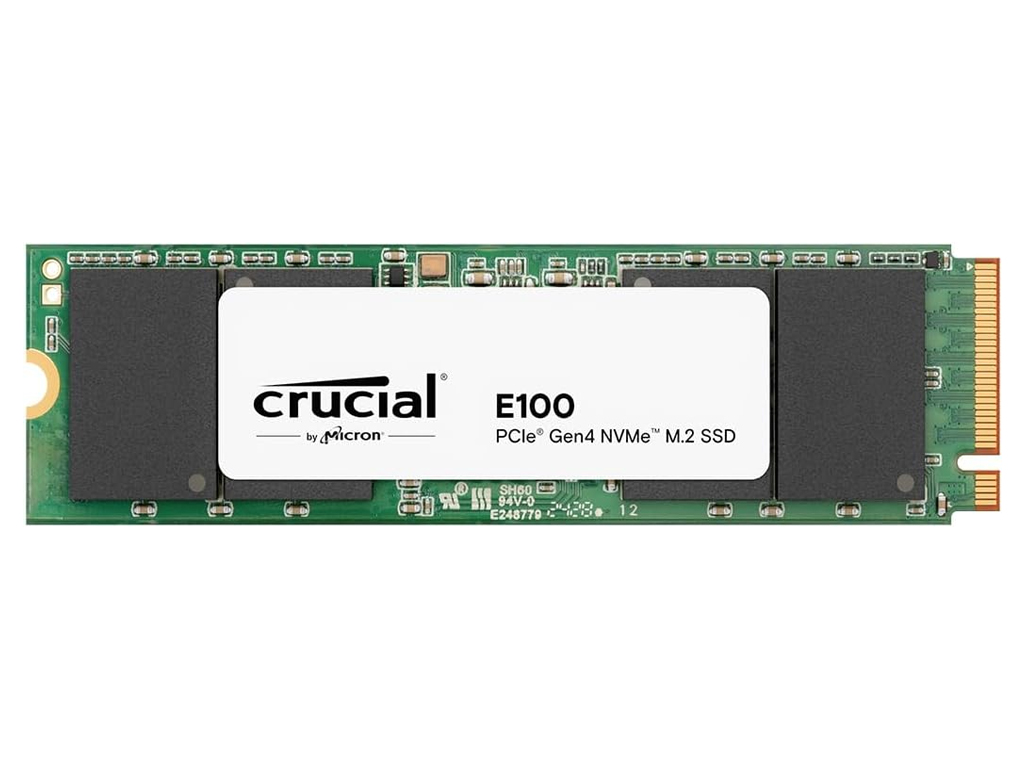 SSD 480GB M.2 80mm PCI-e 4.0 x4 NVMe, CRUCIAL E100 (CT480E100SSD8) - CT480E100SSD8