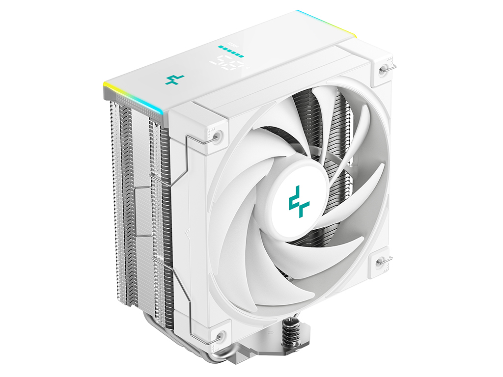 Hladilnik za procesor DeepCool AK400 DIGITAL SE WH, 120mm, ARGB, LCD, bel - R-AK400-WHADMN-GJD