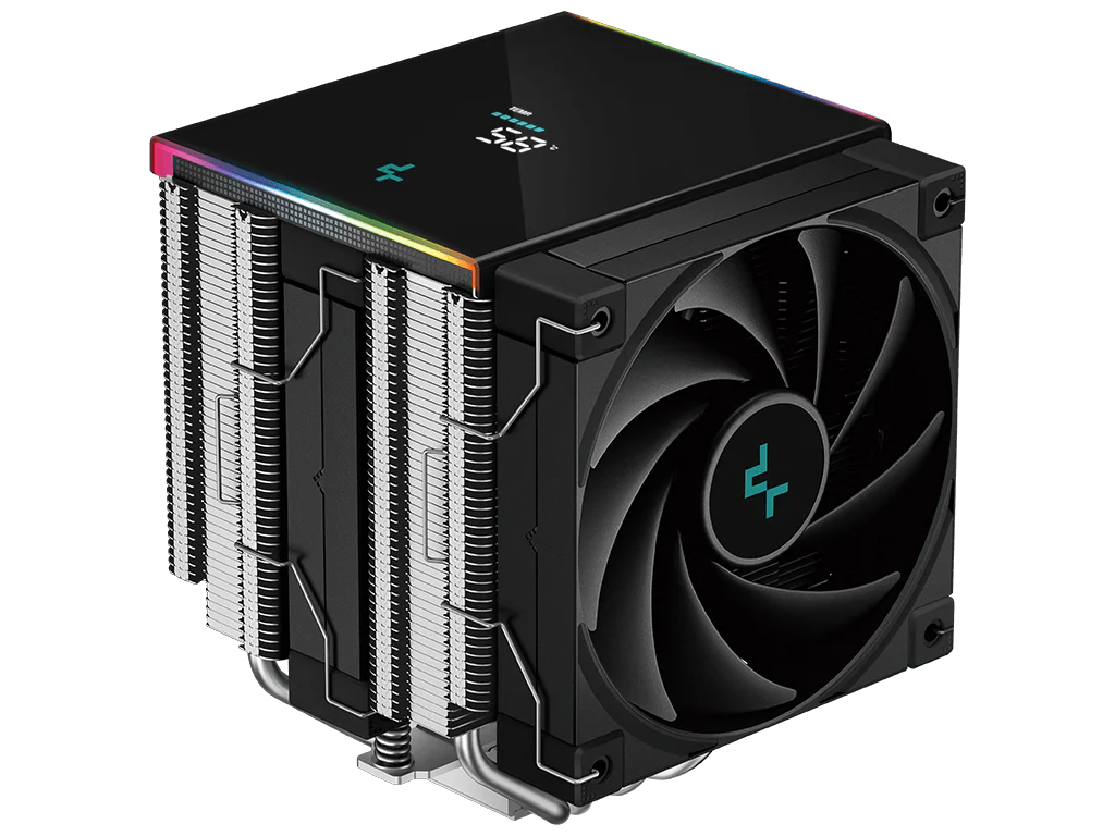 Hladilnik za procesor DeepCool AK620 DIGITAL SE, 2x120mm, ARGB, LCD, black- R-AK620-BKADMN-GJD