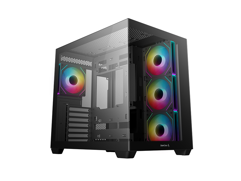 Kućište DeepCool CG530 4F, ATX, Midi-Tower, ARGB, Kaljeno steklo, crno - R-CG530-BKADA4-G-1