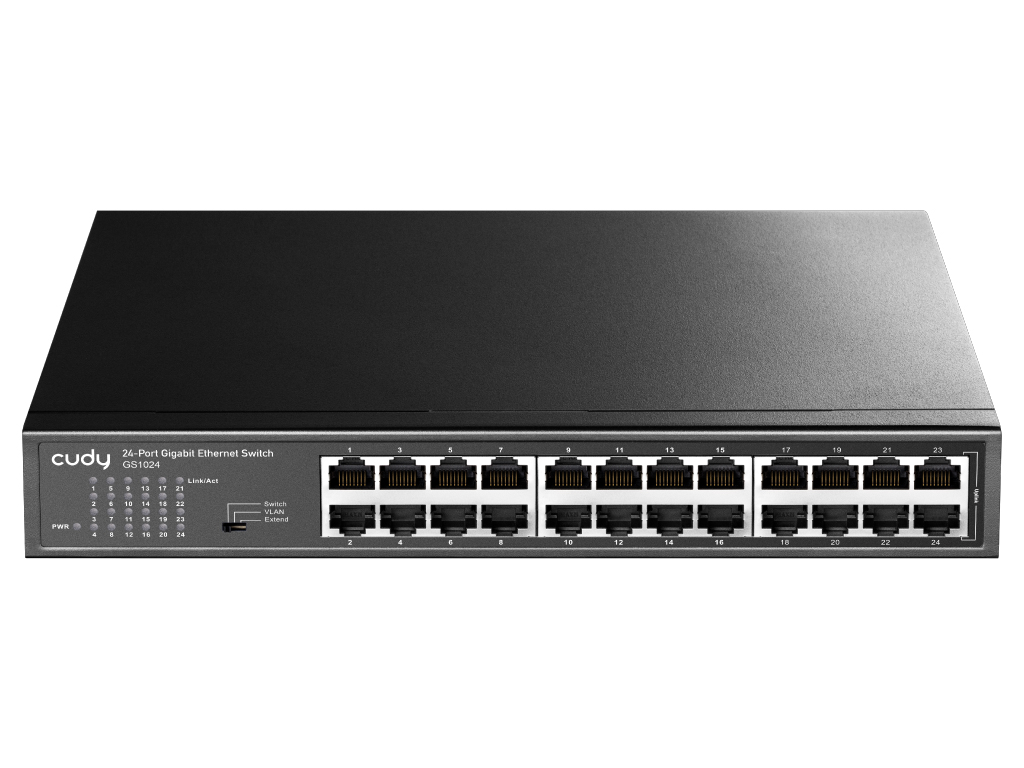 Switch CUDY GS1024, 24-Port, Gigabit, Unmanaged - GS1024