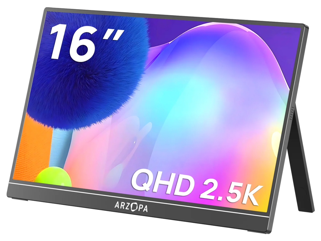 Prenosni monitor 16.0'' (41 cm) QHD IPS 60Hz, mHDMI, USB-C, zvočniki, ARZOPA Z1RC - 1001001196