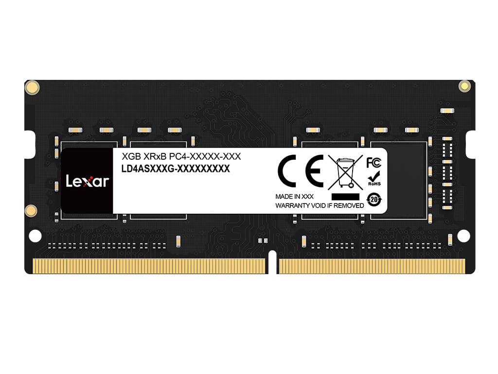 RAM SODIMM DDR4 16GB PC4-25600 3200MT/s CL19 1.2V Lexar - LD4AS016G-B3200GSST