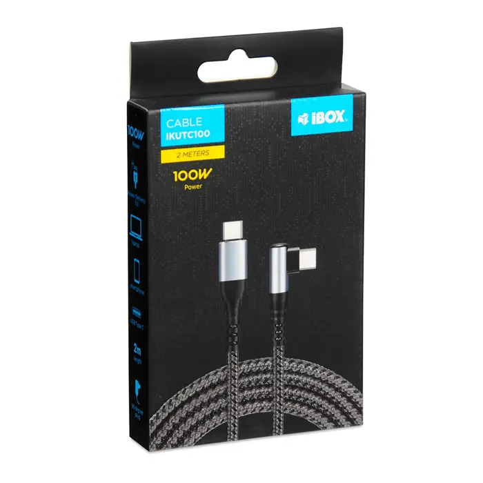 IBOX CABLE IKUTC100 USB-C PD100W 2M