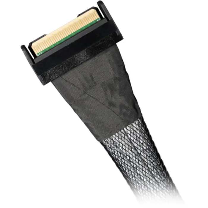 ICY BOX cable MCIO x8 SFF-TA-1016 > MCIO x8 SFF-TA-1016 black, 50cm