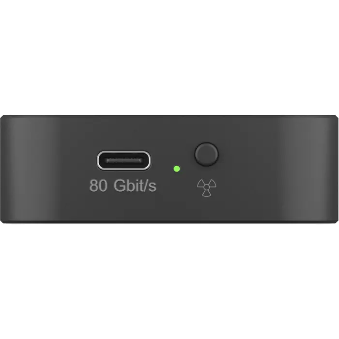 Icy Box IB-1980M-80G M.2 NVMe SSD enclosure (black, with integrated fan)
