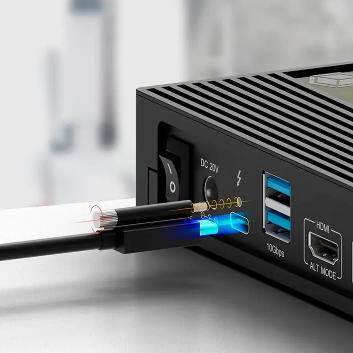 ICY BOX IB-DK2246AC, docking station (black, USB-C, HDMI, DisplayPort)