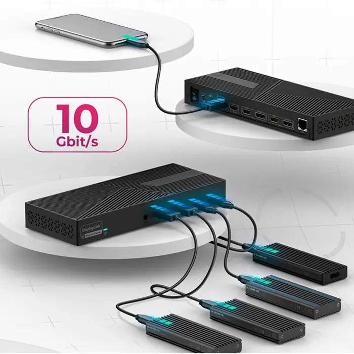 ICY BOX IB-DK2246AC, docking station (black, USB-C, HDMI, DisplayPort)