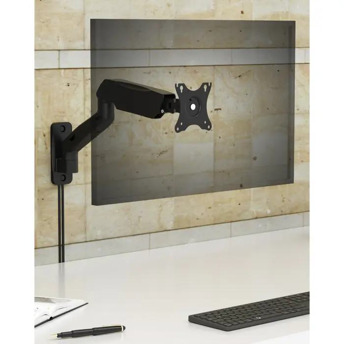 Icy Box Monitor Arm with Wall Mount IB-MS103-W (black, for monitors up to 32" (81cm))