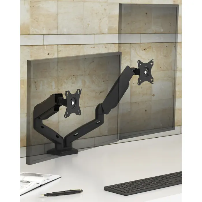 Icy Box Monitor Mount IB-MS204-T (black, for 2 monitors up to 32" (81cm))