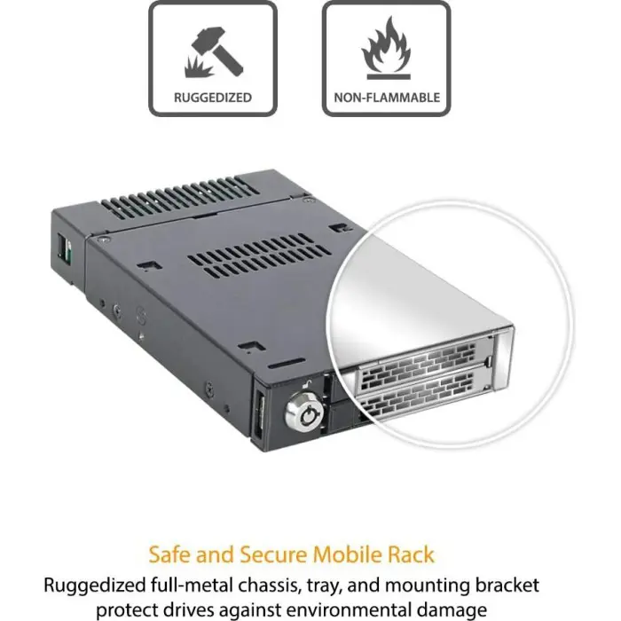 Icy Dock ToughArmor MB834M2K-B, mobile rack (black)