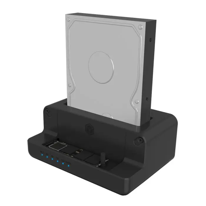 Icybox IB-2914MSCL-C31 docking station and cloning for M.2 NVMe SSD & 2.5''/3.5'' SATA SSD/HDD