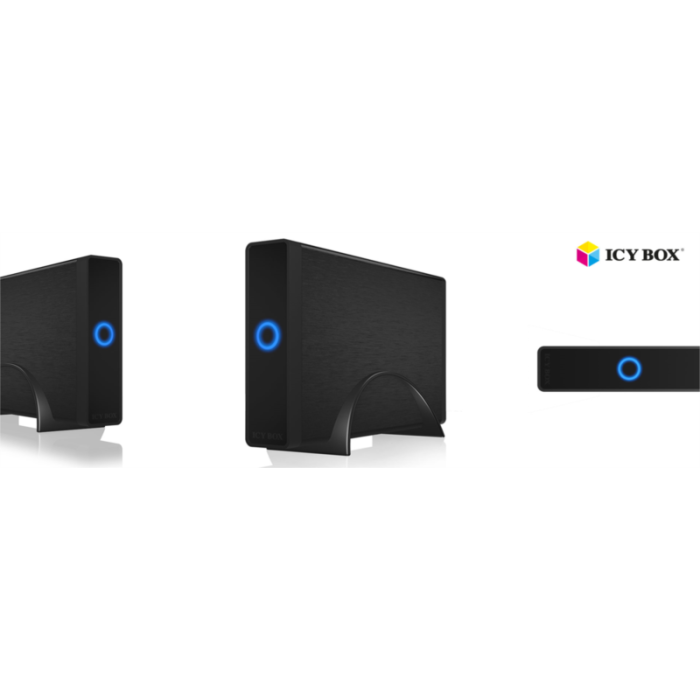 Icybox IB-377U3 outer case, 3.5 "SATA, USB 3.0, black