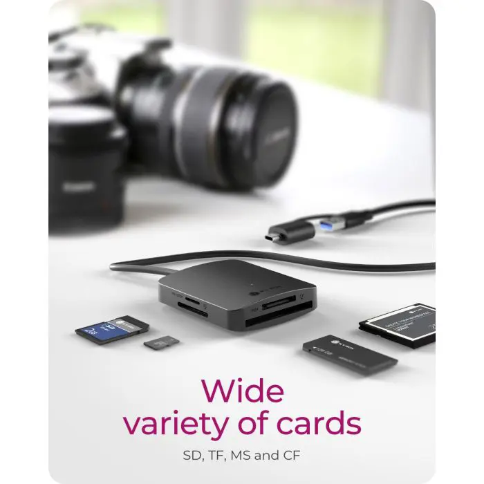 IcyBox IB-CR302-CU3 USB 3.0 card reader with USB-A and USB-C connectors