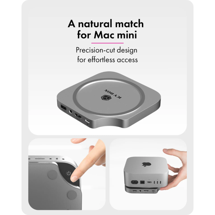 IcyBox IB-DK100 USB-C priklopna postaja za Mac mini M4