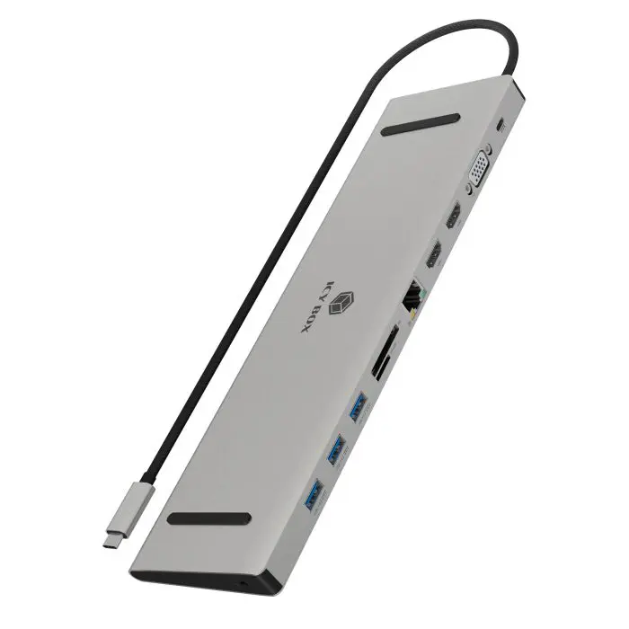 Icybox IB-DK2106A-CPD docking station with Power Delivery 100W
