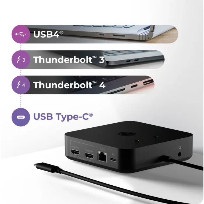 ICYBOX IB-DK4090-C USB Type-C 12V1 Laptop Station with 100W PD