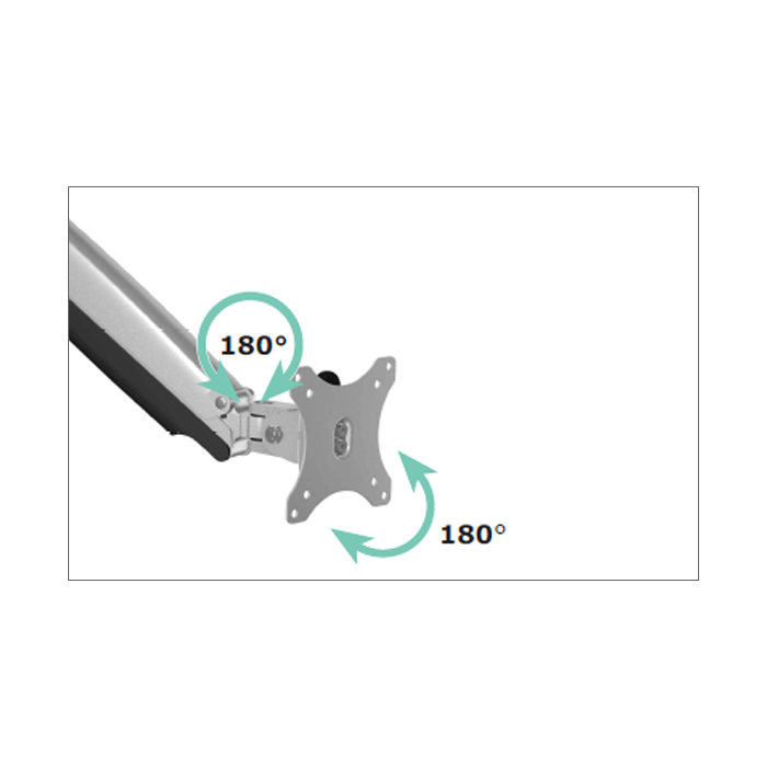 IcyBox single desktop mount for monitor up to 32 ''
