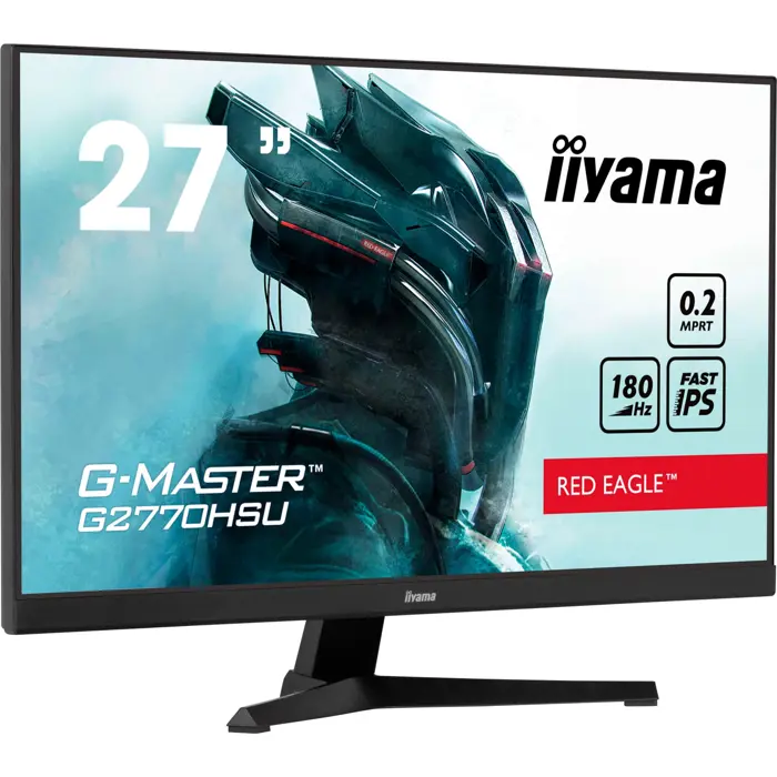 iiyama G-Master G2770HSU-B6 Red Eagle, gaming monitor - 27 - black (matt), FullHD, Fast IPS, Adaptive-Sync, 180Hz panel