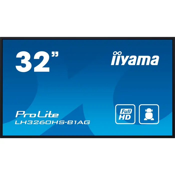 iiyama LH3260HS-B1AG, Public Display (black, FullHD, IPS, Quad-Core)