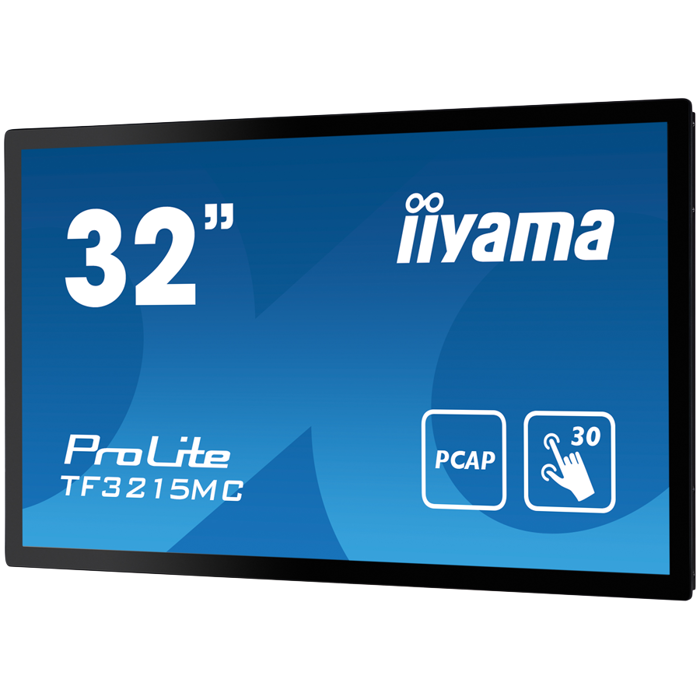 IIYAMA Monitor LED TF3215MC-B2 Open Frame PCAP 30 point touch 31.5" AMVA 1920x1080 16:98 500cd 3000:1 8ms projective capacitive landscape, portrait