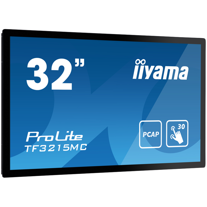 IIYAMA Monitor LED TF3215MC-B2 Open Frame PCAP 30 point touch 31.5" AMVA 1920x1080 16:98 500cd 3000:1 8ms projective capacitive landscape, portrait