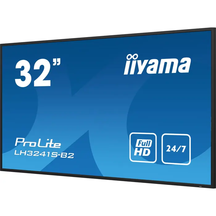 iiyama ProLite LH3241S-B2, Public Display black (glossy), FullHD, IPS, speakers, media player