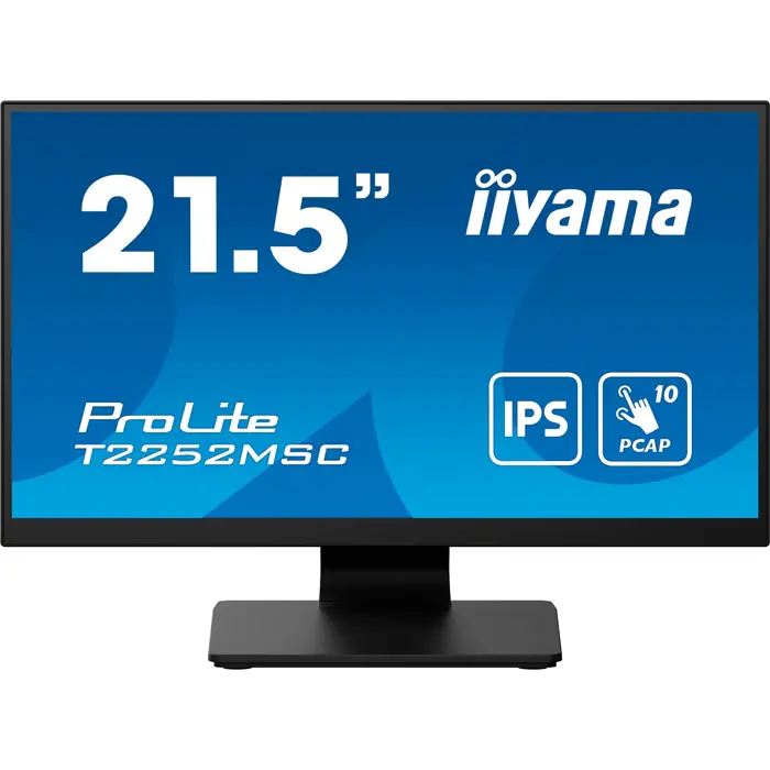 iiyama ProLite T2252MSC-B2, LED monitor - 21.5 - black (matt), touch, FHD, HDMI