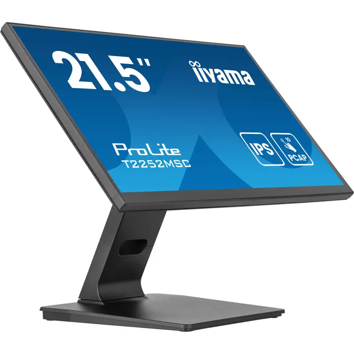 Iiyama ProLite T2252MSC-B2AG (54.5 cm (21.5 inches), black (matt), FHD, IPS, touchscreen, HDMI, DP, anti-reflective coating, 100Hz panel)