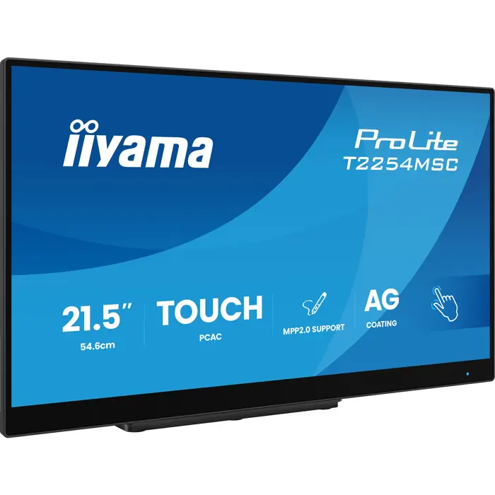 Iiyama ProLite T2254MSC-B2AG (54.6 cm (21.5 inches), black (matt), FullHD, IPS, touchscreen, USB hub, 100Hz panel)