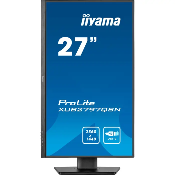 Iiyama ProLite XB2797QSNP-B1 (68.5 cm (27 inch), black (matt), QHD, IPS, HDMI, DP, USB-C, USB hub, Daisy Chain, KVM)