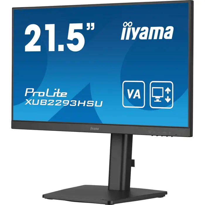 iiyama ProLite XUB2293HSU-B7, LED monitor - 21.5 - black (matt), FullHD, IPS, Adaptive-Sync, 100Hz panel
