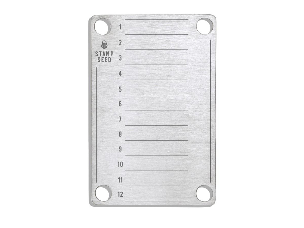 Stamp Seed titanova ploča za 12 besed - SSAT-12-C1