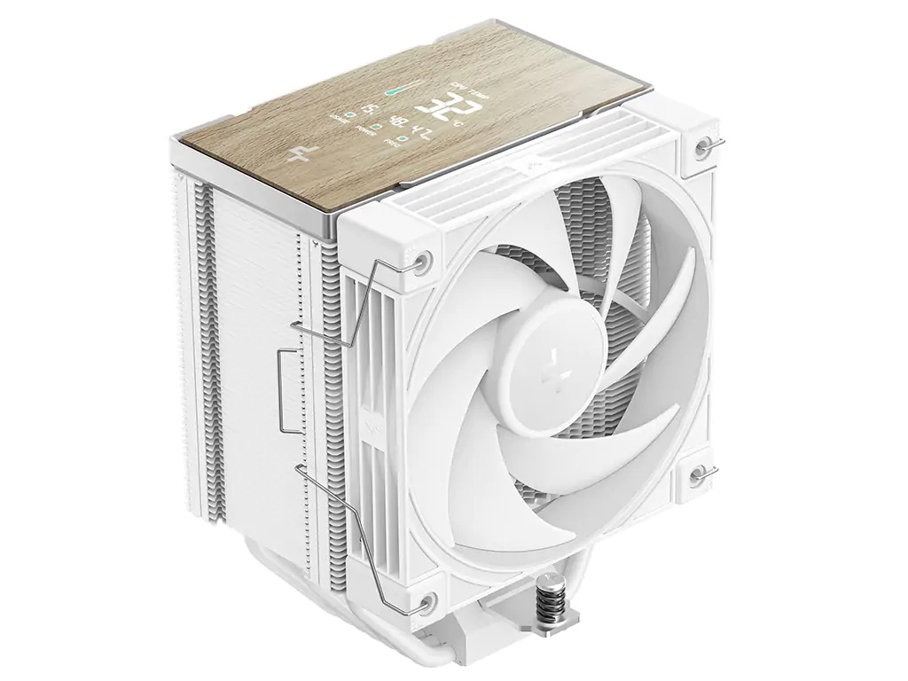 Hladilnik za procesor DeepCool AK700 DIGITAL WH, 120mm, LCD, bel - R-AK700-WHNDMN-GJD