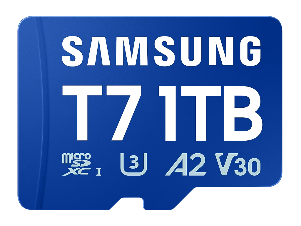 Spominska kartica Samsung T7, micro SDXC, 1TB, U3, V30, A2, UHS-I, 170 MB/s - MB-MB1T0T/WW