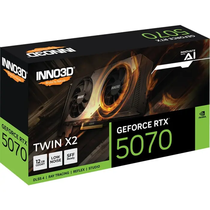 Inno3D GeForce RTX 5070 TWIN X2 (DLSS 4, 3x DisplayPort, 1x HDMI 2.1)