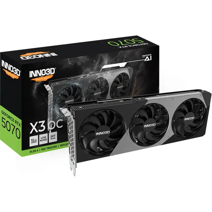Inno3D GeForce RTX 5070 X3 OC (DLSS 4, 3x DisplayPort, 1x HDMI 2.1)