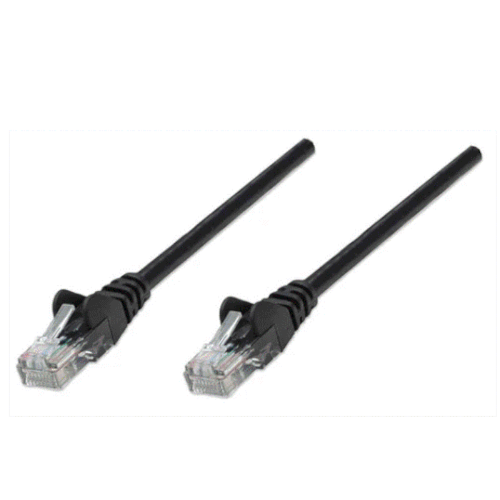 Intellinet Cat5e, CCA, U/UTP, PVC, RJ45, 10m, crni