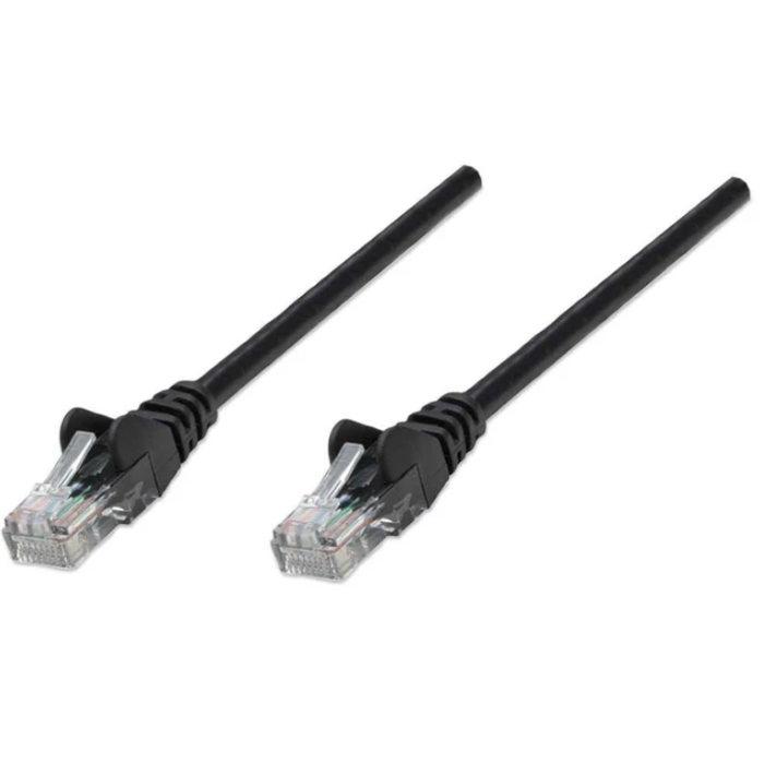 Intellinet Cat6, CCA, U/UTP, PVC, RJ45, 5m, crni