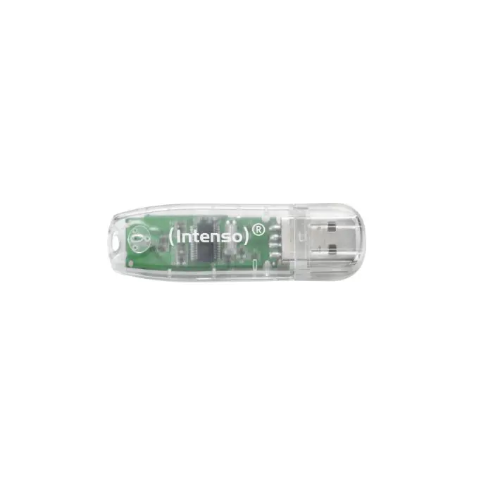 Intenso 32GB Rainbow Line USB 2.0 Memory Stick - Transparent